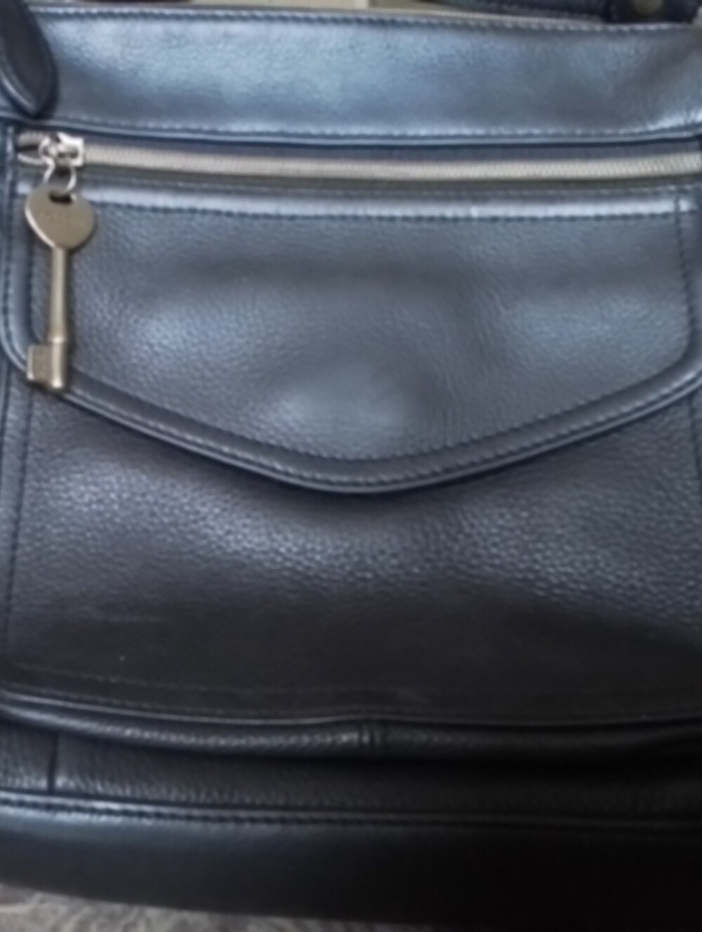 Fossil Black Leather Bag